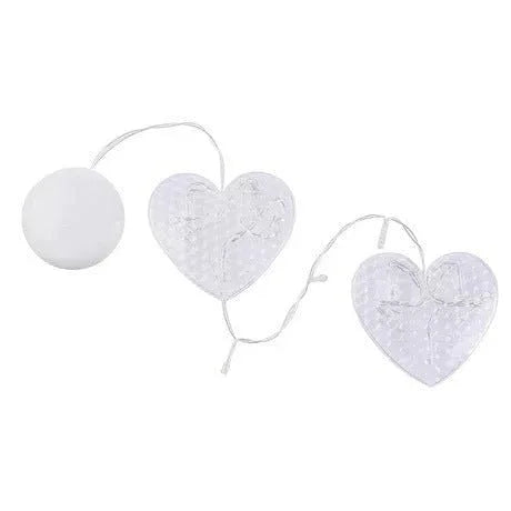 Christmas LED Suction Cup Chandelier Lights – Santa Claus, Elk & Snowman Window Decorations - Show Gadgets