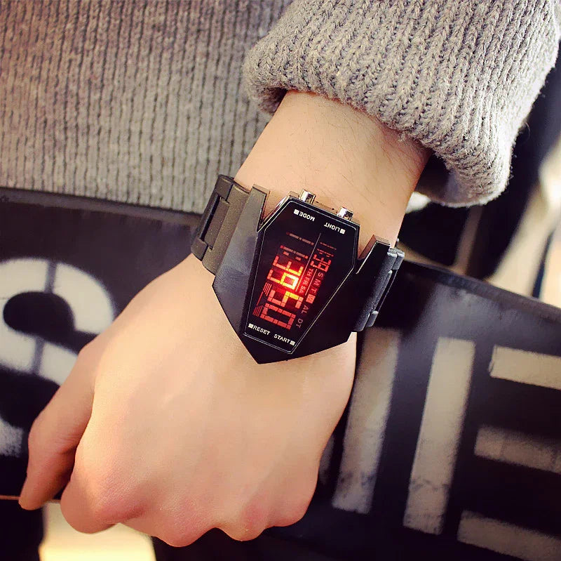 Luminous Led Harajuku Style Multi-function Sports Electronic Watch - Show Gadgets