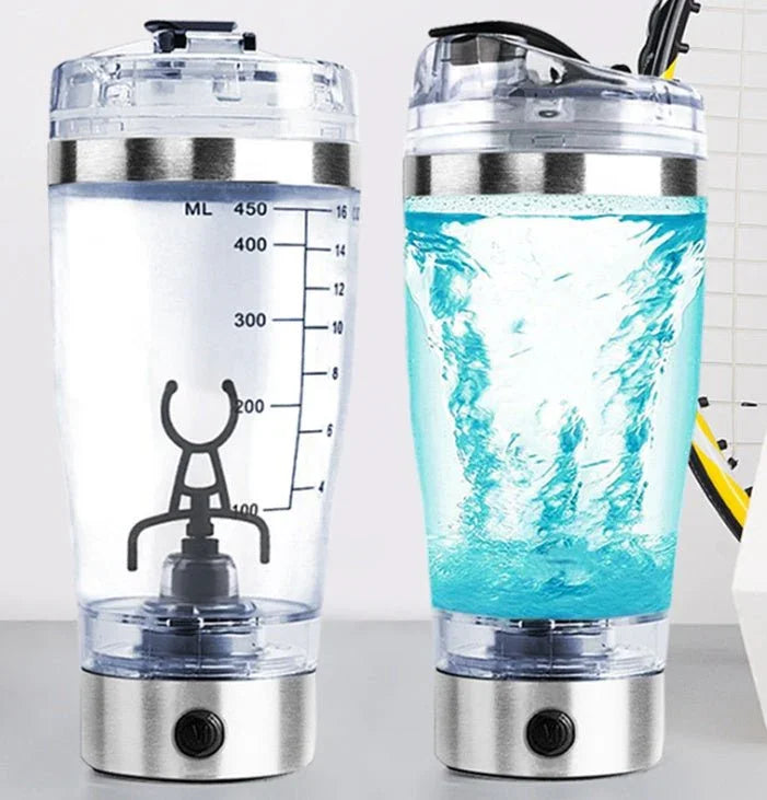 Electric Protein Shake Stirrer USB Shake Bottle Milk Coffee Blender Kettle Sports And Fitness Charging Electric Shaker Cup - Show Gadgets