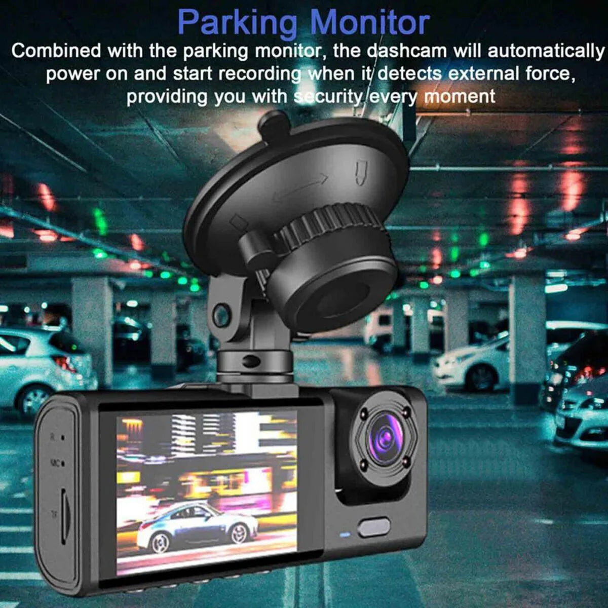 1080P Dual Lens Car Dash Cam Recorder G Sensor DVR Front And Rear Camera Video - Show Gadgets