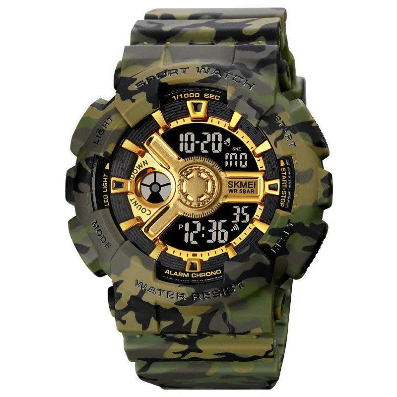 Youth Sports Watch Male Multi - function Waterproof Student Electronic Watch - Show Gadgets
