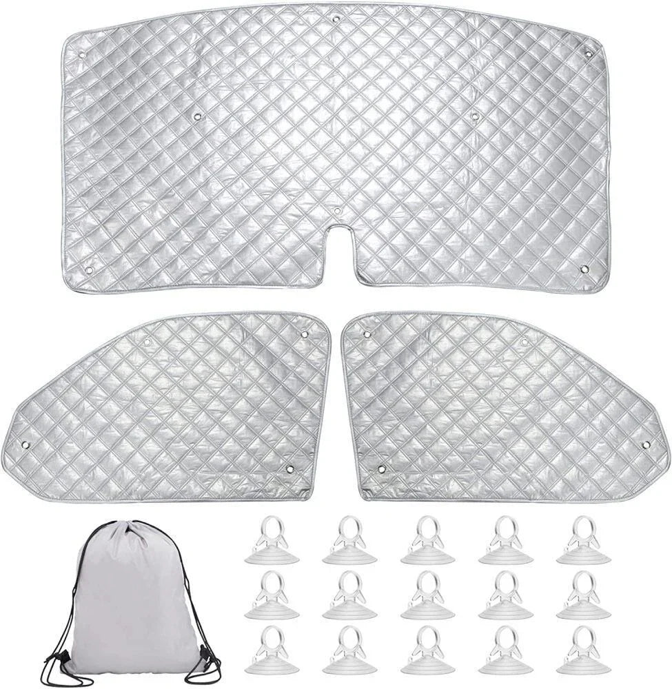 Front Windscreen Cover For VW T5 T6 Internal Thermal Window Blinds Sunshade Set - Show Gadgets