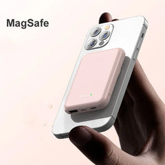 Mini Magnetic Wireless Power Bank – 5000mAh Fast Charging Portable Charger - Show Gadgets