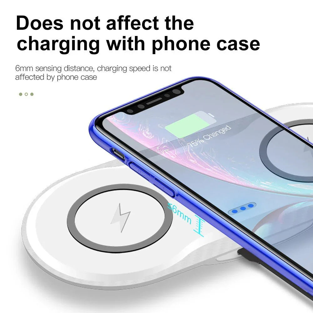 Wireless Charger Dual Mobile Phone Charger - Show Gadgets