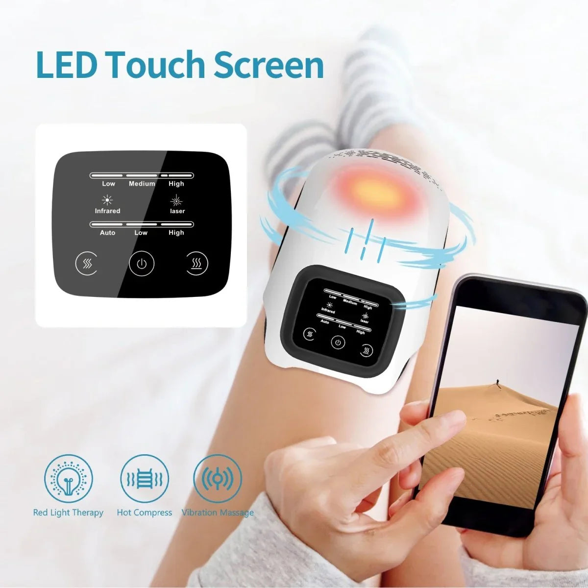 Intelligent Knee Massager – Targeted Relief Through Smart Physiotherapy - Show Gadgets