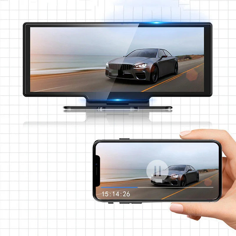2.5K High-definition Mobile Phone Screen Projection Driving Recorder Reversing Image Voice Control - Show Gadgets