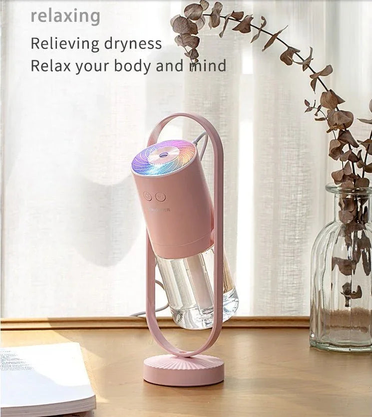 Magic Shadow USB Air Humidifier For Home With Projection Night Lights Ultrasonic Car Mist Maker Mini Office Air Purifier - Show Gadgets