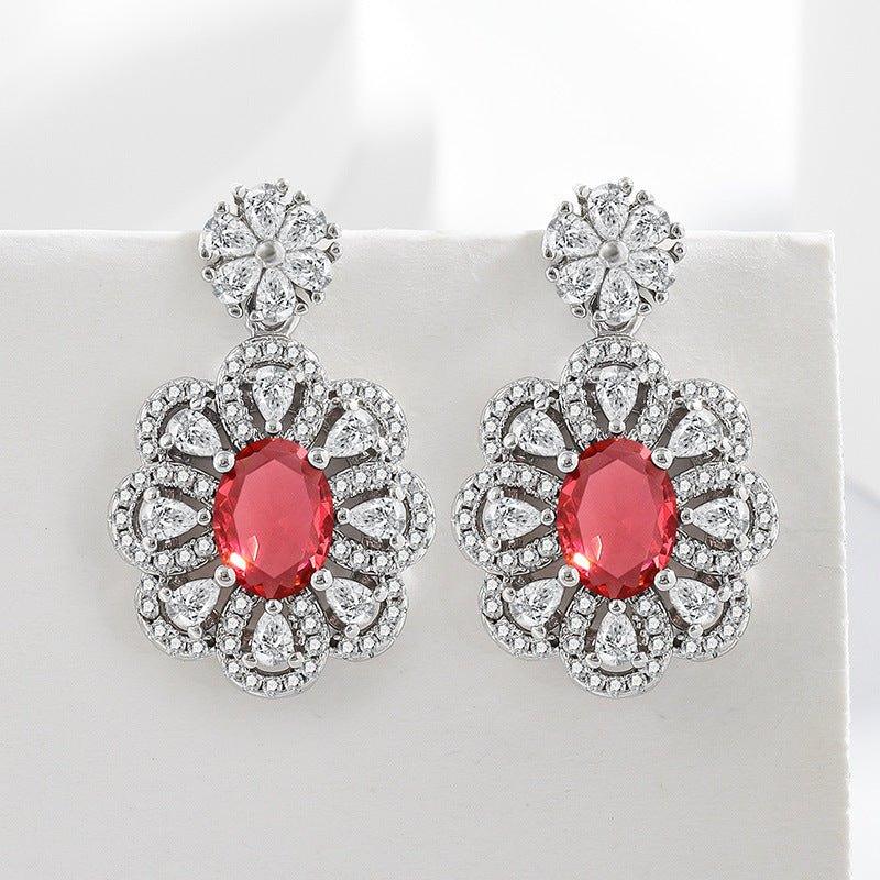 Bride Jewelry Earrings Necklace Jewelry Suit - Show Gadgets