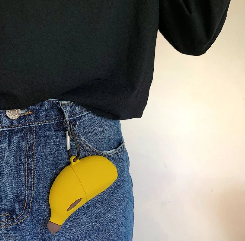 Compatible with Apple, Lovely banana airpods Pro protective silicone - Show Gadgets