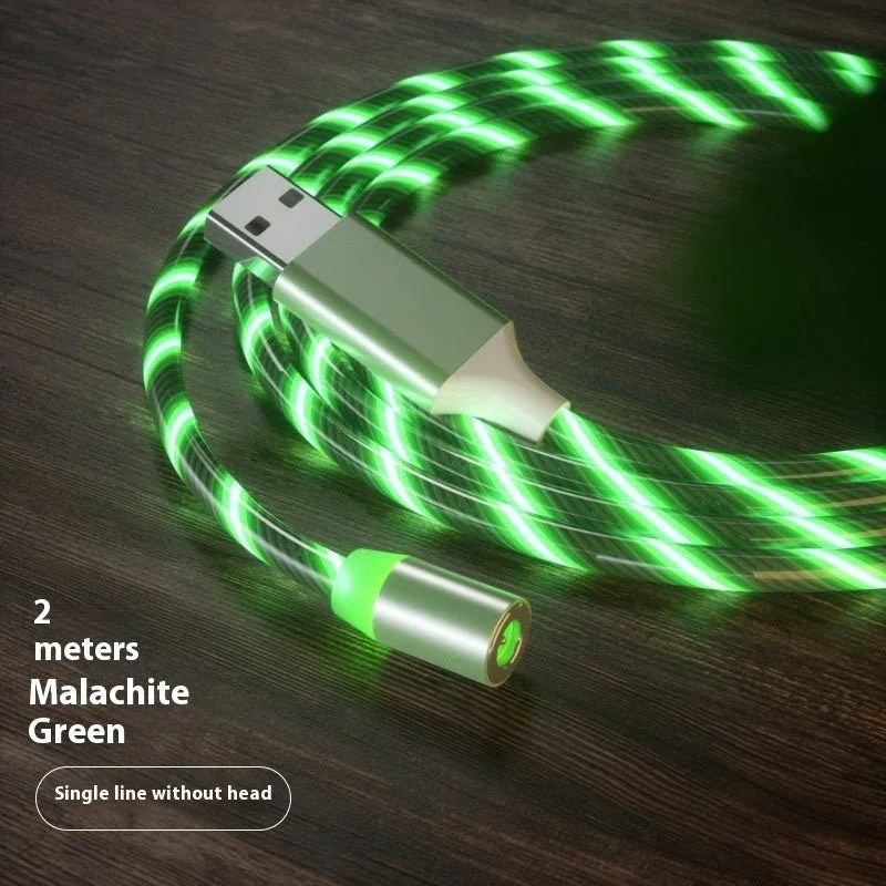 Magnetic Charging Cable Streamer Fast Charging Cable Lighting Micro USB Cable LED Magnet Charger Type - C Cable - Show Gadgets