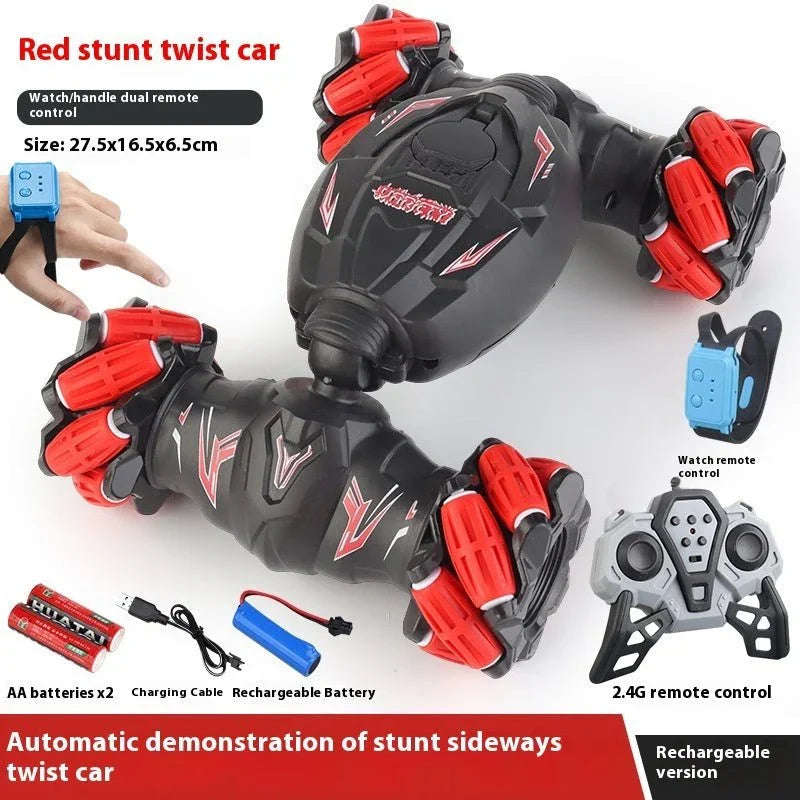 Gesture Sensing Remote Control Car Stunt Twist Car Four - wheel Drive Off - road Vehicle - Show Gadgets