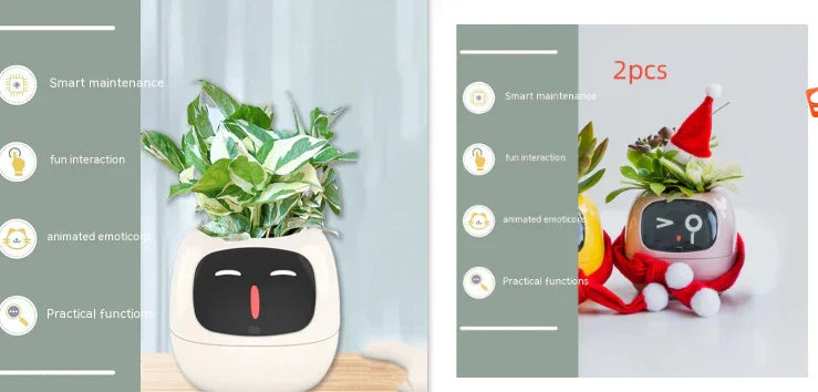 Smart Planter Endless Fun Over 49 Rich Expressions 7 Smart Sensors And AI Chips Make Raising Plants Easy And Fun - Show Gadgets