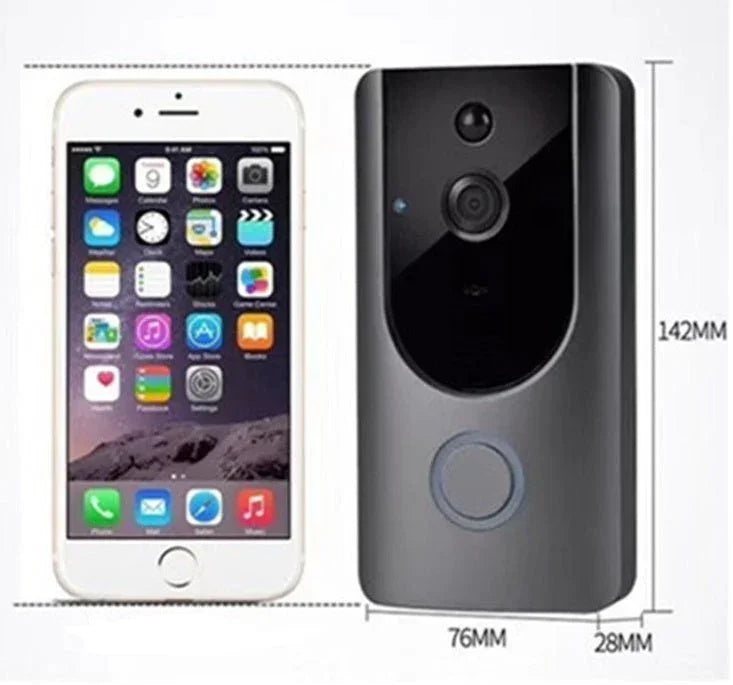 Smart WiFi Video Doorbell Camera Visual Intercom With Chime Night Vision IP Door Bell Wireless Security Camera - Show Gadgets