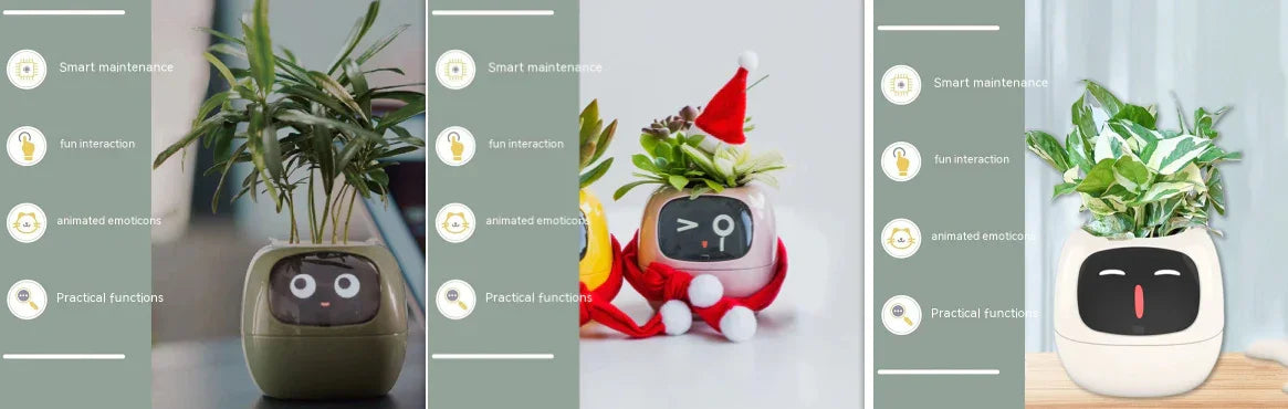 Smart Planter Endless Fun Over 49 Rich Expressions 7 Smart Sensors And AI Chips Make Raising Plants Easy And Fun - Show Gadgets