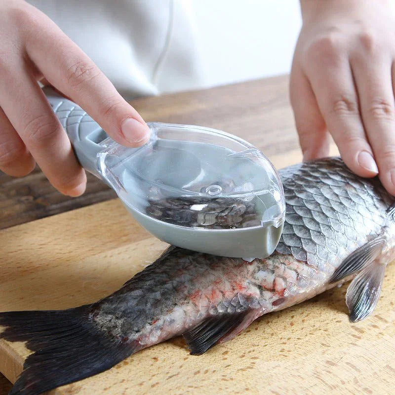 Fish Skin Brush Scraping Fish Scale Brush Grater Quick Disassembly Fish Knife Cleaning Peeling Skin Scraper Scraper Fish Scaler Kitchen Tools - Show Gadgets