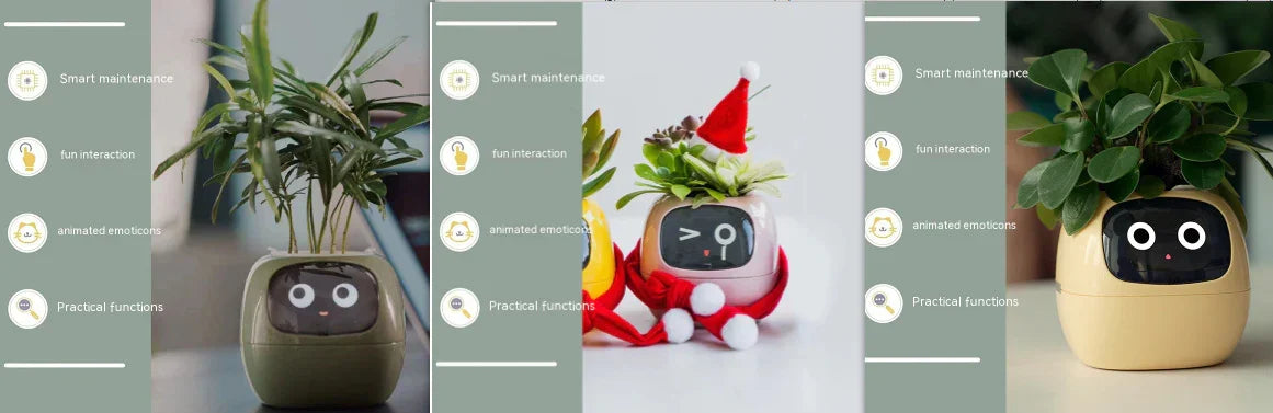 Smart Planter Endless Fun Over 49 Rich Expressions 7 Smart Sensors And AI Chips Make Raising Plants Easy And Fun - Show Gadgets