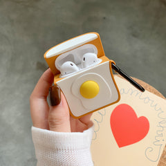 Breakfast Egg Toast AirPods Case – Apple Compatible