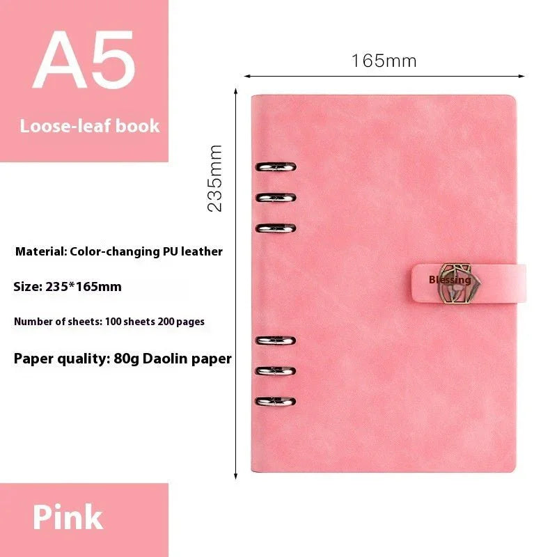 A5 Notebook Loose - leaf Removable Notepad Business Office Meeting - Show Gadgets