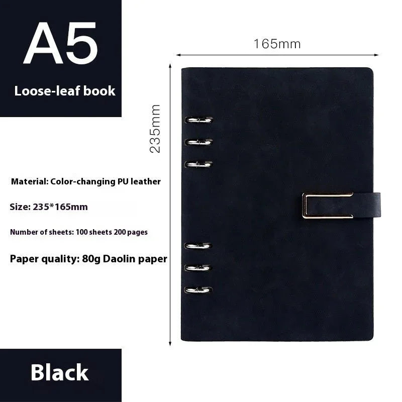 A5 Notebook Loose - leaf Removable Notepad Business Office Meeting - Show Gadgets