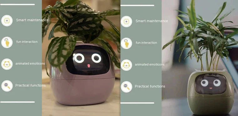 Smart Planter Endless Fun Over 49 Rich Expressions 7 Smart Sensors And AI Chips Make Raising Plants Easy And Fun - Show Gadgets
