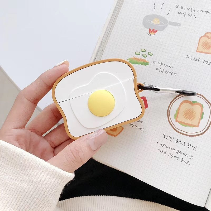 Breakfast Egg Toast AirPods Case – Apple Compatible