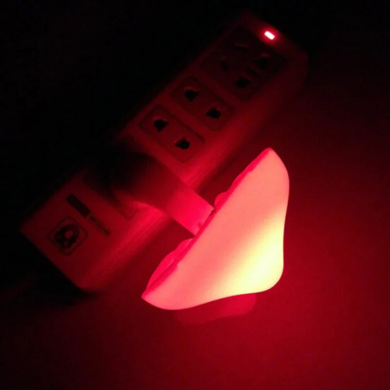 LED Night Light Mushroom Wall Socket Lamp EU US Plug Warm White Light - control Sensor Bedroom Light Home Decoration - Show Gadgets