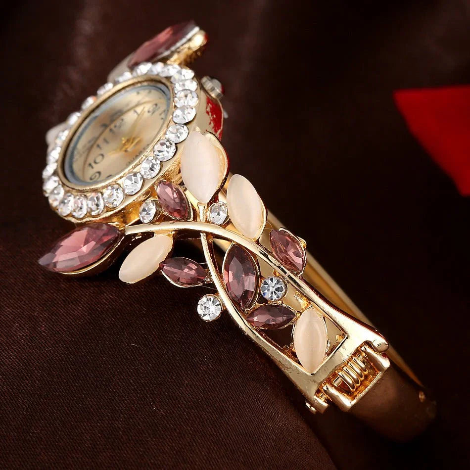 Trendy Diamond Colorful Crystal Women's Bracelet Watch - Show Gadgets