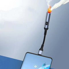 Mobile Phone Special Windproof Charging Fire Maker Outdoor Alloy Igniter