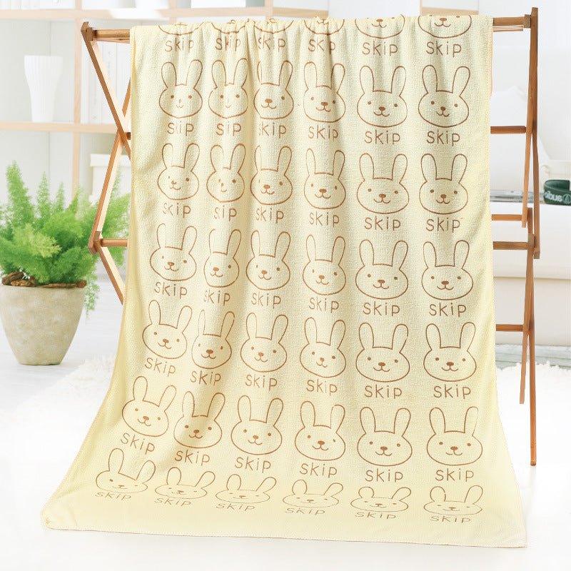 Bath towel beach towel cartoon print - Show Gadgets