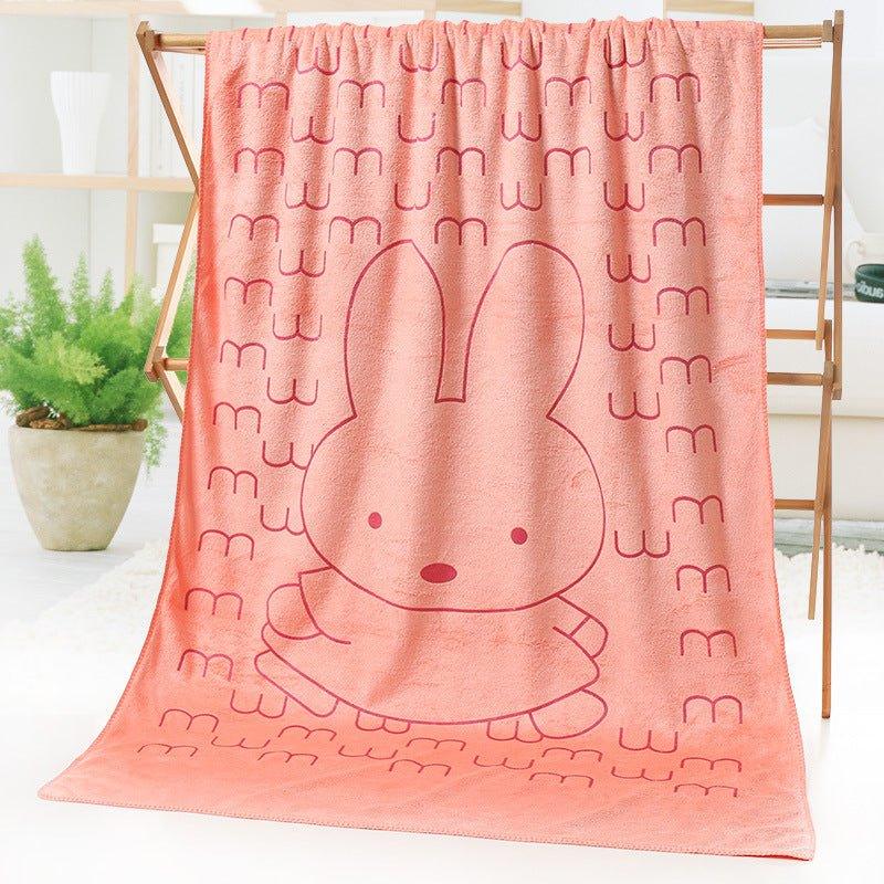 Bath towel beach towel cartoon print - Show Gadgets