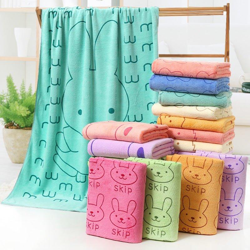 Bath towel beach towel cartoon print - Show Gadgets