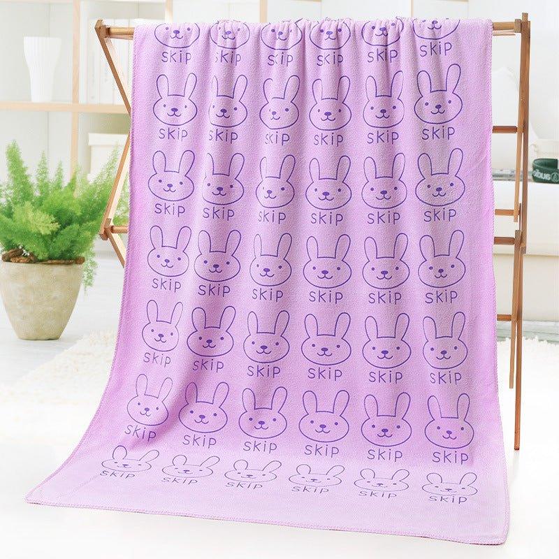 Bath towel beach towel cartoon print - Show Gadgets
