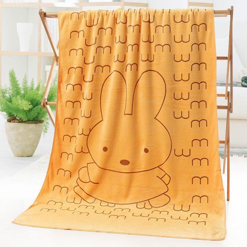 Bath towel beach towel cartoon print - Show Gadgets