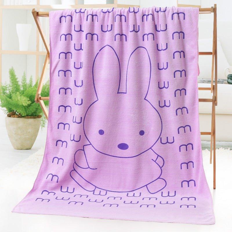 Bath towel beach towel cartoon print - Show Gadgets