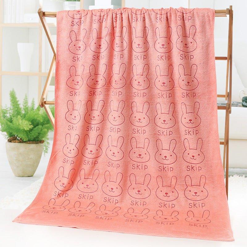 Bath towel beach towel cartoon print - Show Gadgets