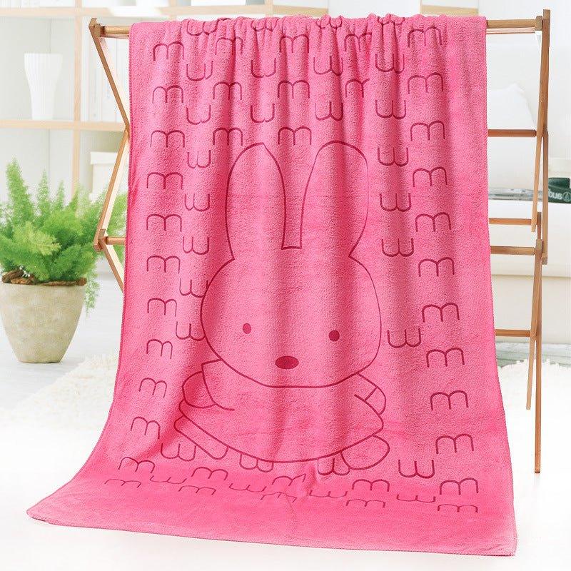 Bath towel beach towel cartoon print - Show Gadgets