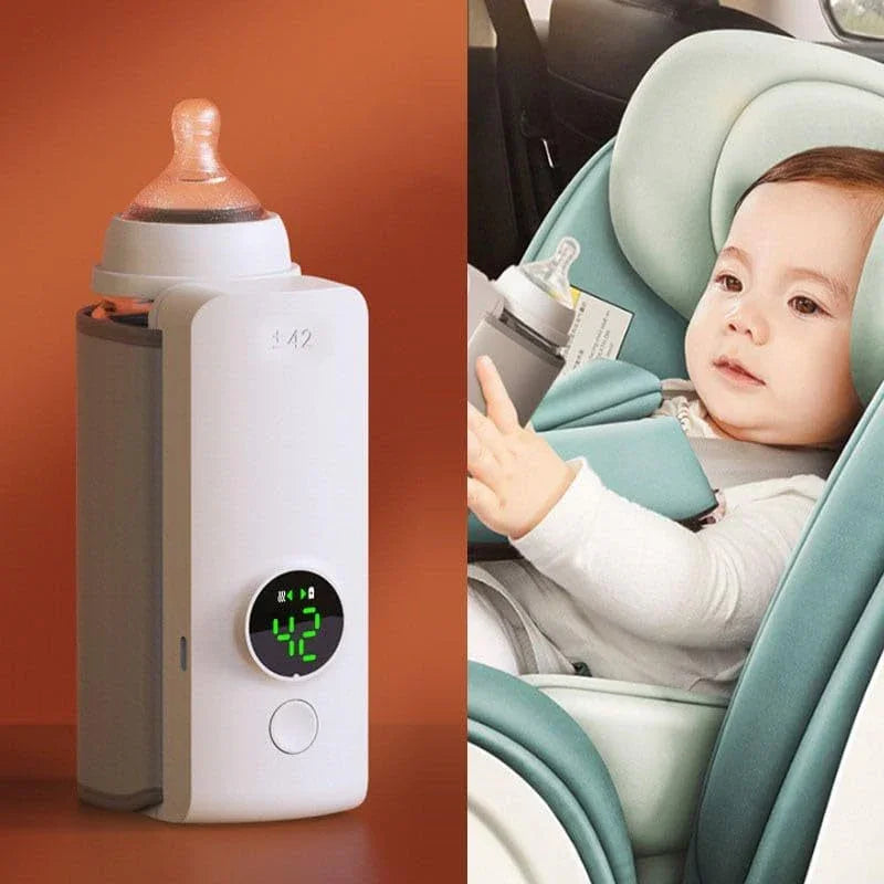 Portable Wireless Rechargeable Baby Bottle Warmer USB Charging And Heating Bag Portable Constant Temperature Milk Warmer Universal Bottle Insulation Sleeve - Show Gadgets