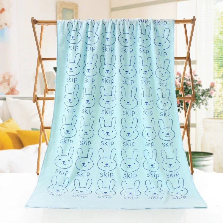 Bath towel beach towel cartoon print - Show Gadgets