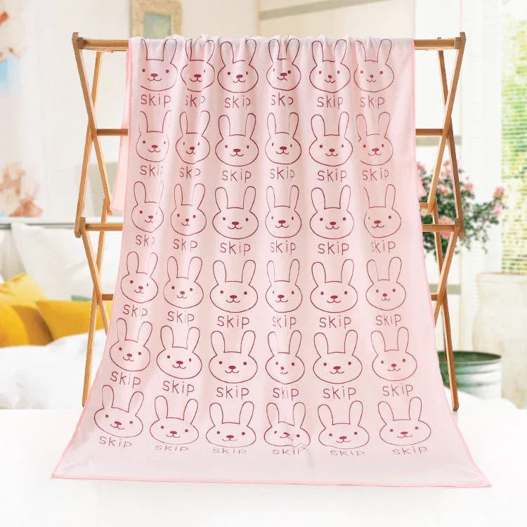 Bath towel beach towel cartoon print - Show Gadgets