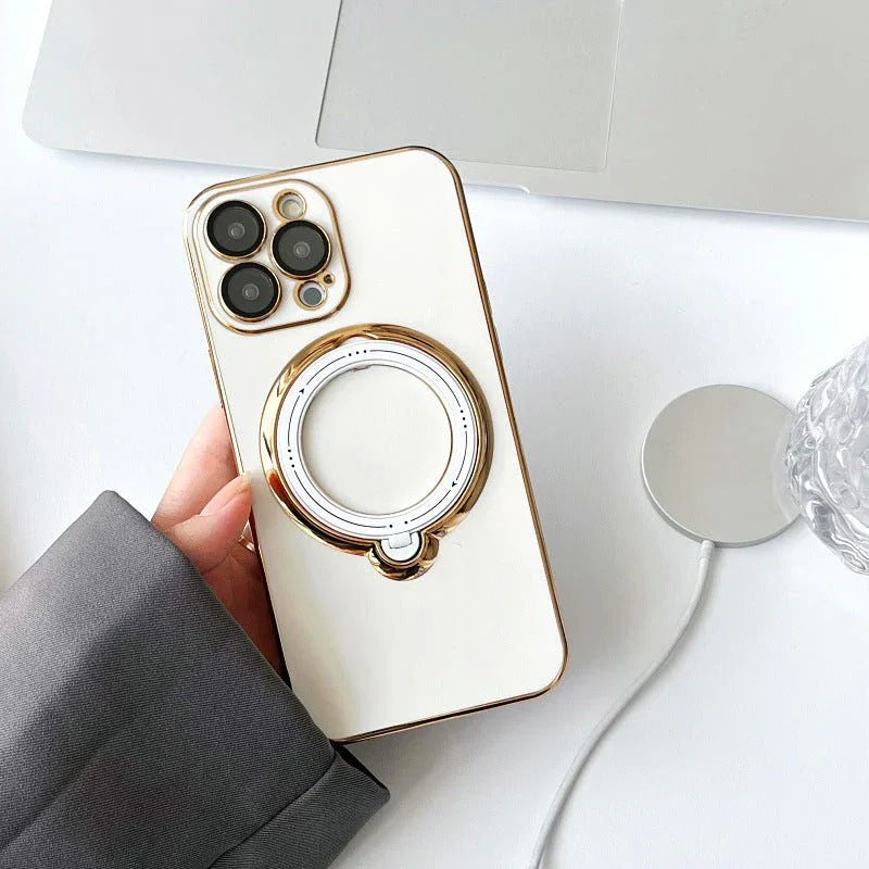 Magnetic Suction Rotating Stand Phone Case - Show Gadgets