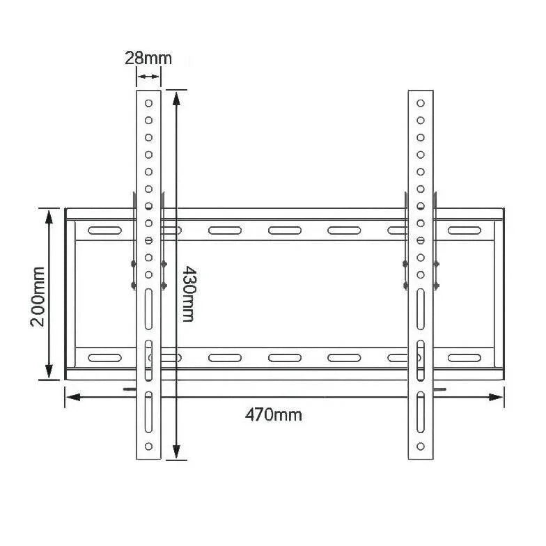 TV Wall Bracket Mount TILT For 26 32 40 50 55 Upto 63 Inch Flat LCD LED QLED TVs - Show Gadgets