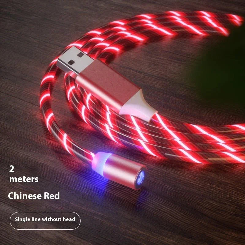 Magnetic Charging Cable Streamer Fast Charging Cable Lighting Micro USB Cable LED Magnet Charger Type - C Cable - Show Gadgets