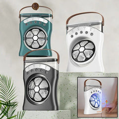 Portable Fan Portable Mini Humidifier Fan Water Spraying Fan Rechargeable Cooler Air Adjustment Fan For Hot Weather - Show Gadgets