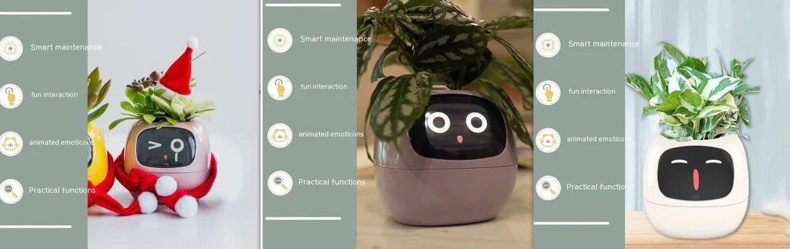 Smart Planter Endless Fun Over 49 Rich Expressions 7 Smart Sensors And AI Chips Make Raising Plants Easy And Fun - Show Gadgets
