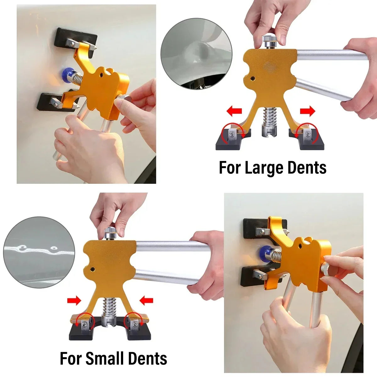 56pcs Car Paintless Kit Dent Puller Lifter Repair Removal Hail Gun Tool UK Plug - Show Gadgets
