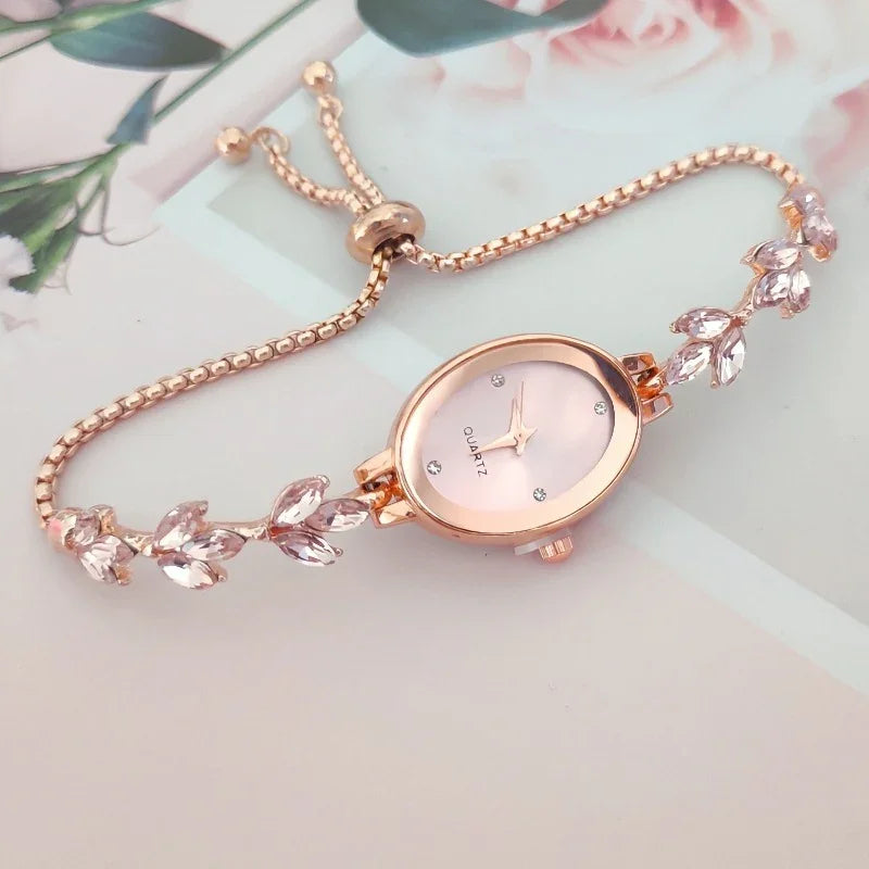 Wheat Diamond Women's Watch Free Adjustment Pull-out Women's - Show Gadgets