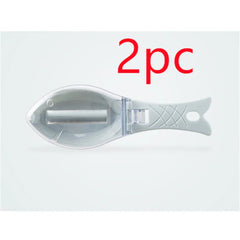 Fish Skin Brush Scraping Fish Scale Brush Grater Quick Disassembly Fish Knife Cleaning Peeling Skin Scraper Scraper Fish Scaler Kitchen Tools - Show Gadgets