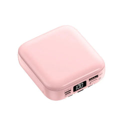 Beauty Mirror Power Bank Comes With Cable Portable Mini - Show Gadgets
