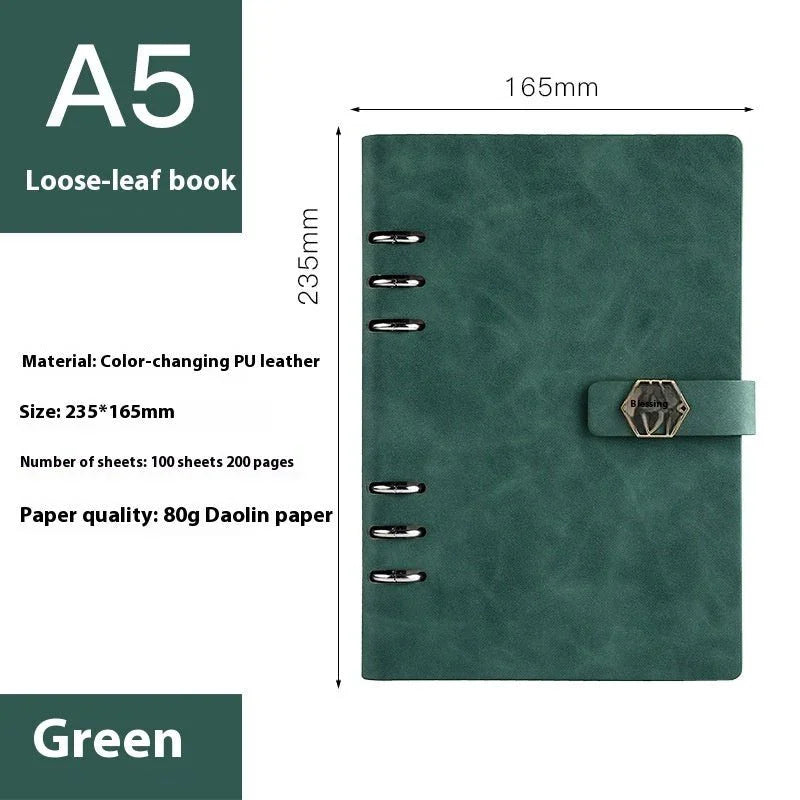A5 Notebook Loose - leaf Removable Notepad Business Office Meeting - Show Gadgets
