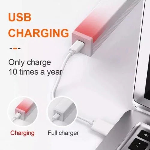 Strip Light LED PIR Motion Sensor USB Rechargeable Magnetic Cabinet Closet Lamp - Show Gadgets